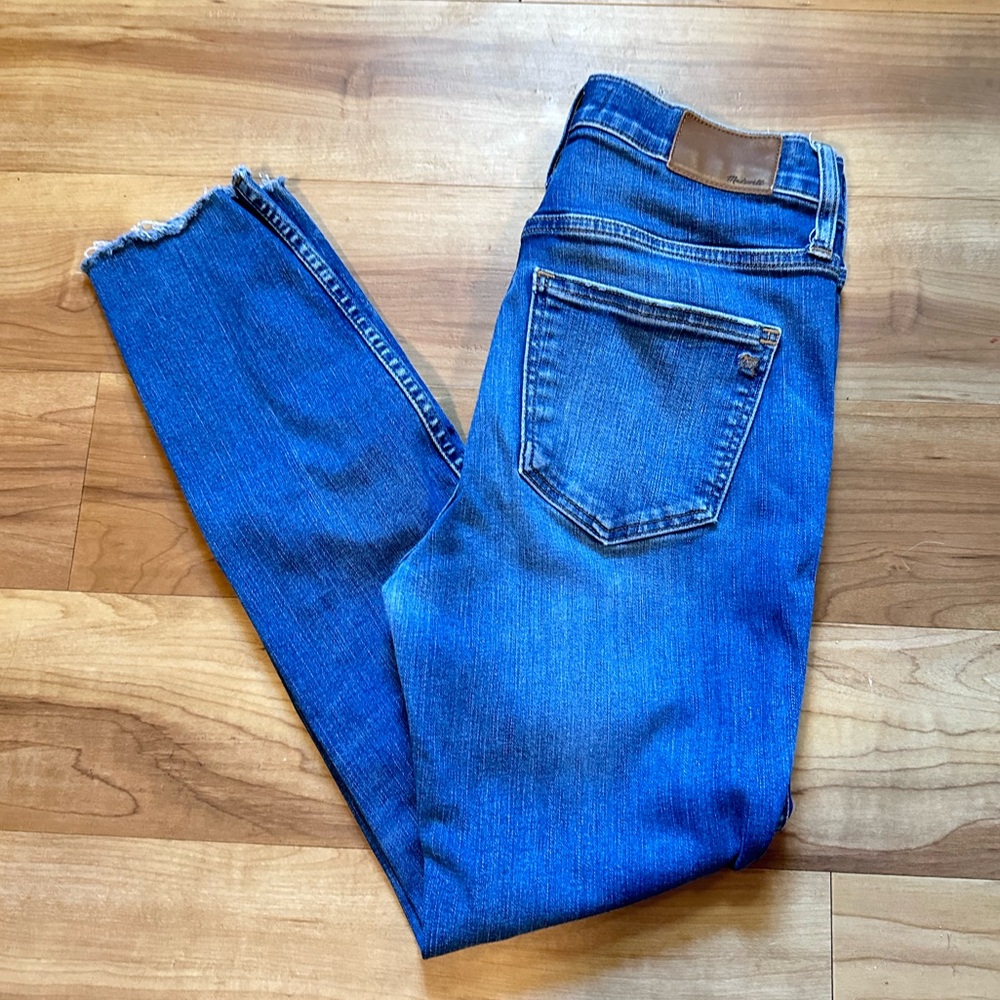 Madewell High-Waisted Highrise Blue Cropped Jeans